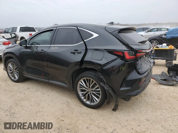 2022 Lexus NX with VIN JTJHGCEZ6N2007390, listed as a Copart auction lot 44072885 with 41,469 mi miles and Salvage Title. Bid and sale history available at carsss.com. Image 2.