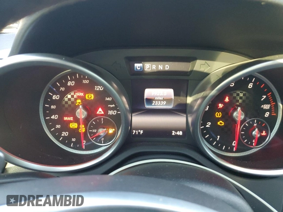 2017 Mercedes-Benz SLC 300 z VIN WDDPK3JA3HF138003, wystawiony jako Copart lot #81404554 z przebiegiem 23 339 mil mil oraz Nie do naprawy • Non repairable. Historia ofert i sprzedaży dostępna na DreamBid. Obrazek 9.
