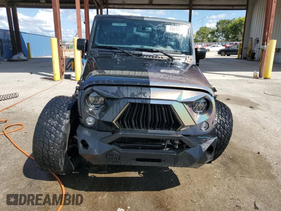2018 Jeep Wrangler JK Unlimited Sport S with VIN 1C4BJWDG7JL814226, listed as a Copart auction lot 72442484 with 49,658 mi miles and Salvage Title. Bid and sale history available at carsss.com. Image 5.