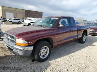 2000 Dodge Dakota Sport with VIN 1B7GL22NXYS695274, listed as a Copart auction lot 52212485 with 105,592 mi miles and Salvage Title. Bid and sale history available at carsss.com. Image 1.