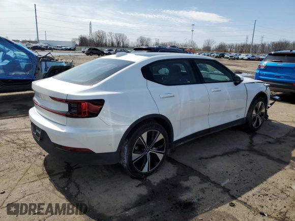 2024 Polestar 2 z VIN YSMFD3KAXRL210725, wystawiony jako Copart lot #51411795 z przebiegiem 9591 mil mil oraz Szkody całkowita. Historia ofert i sprzedaży dostępna na DreamBid. Obrazek 3.