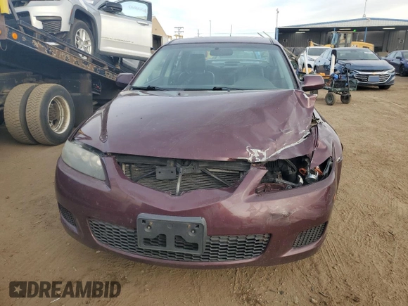 2008 Mazda 6 i Sport VE with VIN 1YVHP80C285M21606, listed as a Copart auction lot 84184734 with 156,097 mi miles and Salvage Title. Bid and sale history available at carsss.com. Image 5.