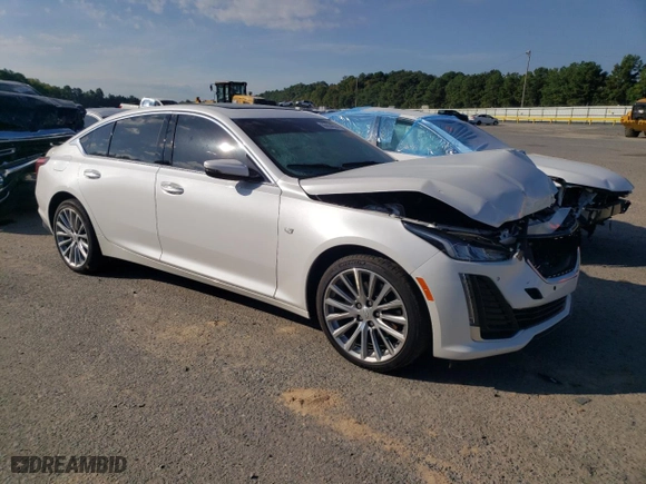 2023 Cadillac CT5 Premium Luxury with VIN 1G6DN5RW5P0133843, listed as a Copart auction lot 69834994 with 19,481 mi miles and Salvage Title. Bid and sale history available at carsss.com. Image 4.