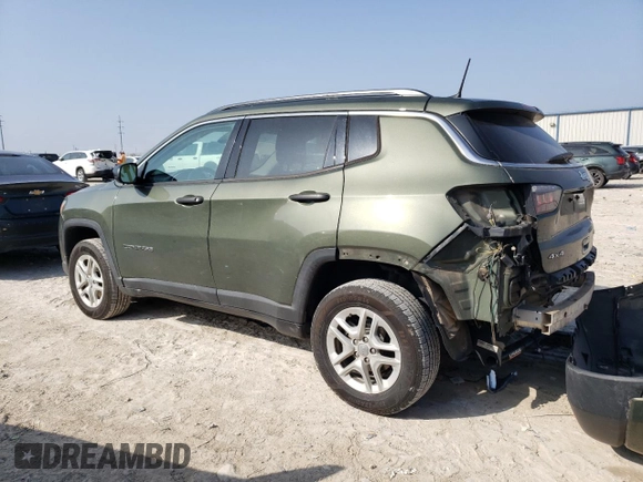 2021 Jeep Compass Sport with VIN 3C4NJDAB4MT510581, listed as a Copart auction lot 43903255 with 67,496 mi miles and Salvage title. Bid and sale history available at DreamBid. Image 2.