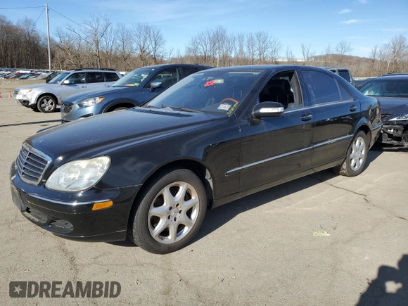 2005 Mercedes-Benz S-Class 4.3L with VIN WDBNG83J85A442285, listed as a Copart auction lot 80582794 with 189,762 mi miles and Clean Title. Bid and sale history available at carsss.com. Image 1.