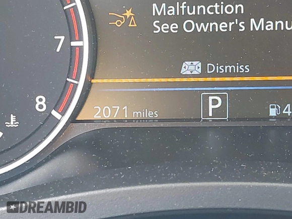 2025 Nissan Altima SV with VIN 1N4BL4DV0SN381826, listed as a IAAI auction lot 42201363 with 2,071 mi miles and . Bid and sale history available at DreamBid. Image 15.