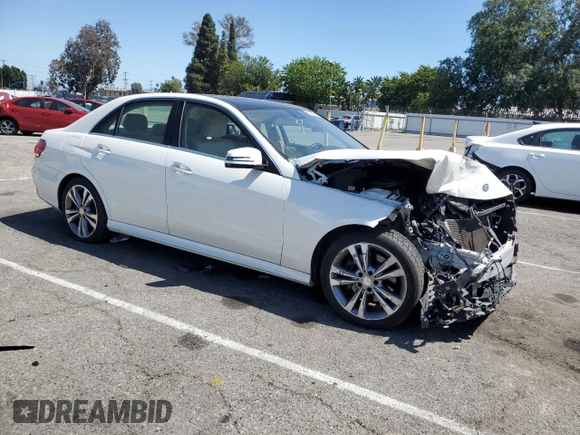 2016 Mercedes-Benz E 350 Sport with VIN WDDHF5KB1GB211600, listed as a Copart auction lot 56055925 with 62,527 mi miles and Salvage Title. Bid and sale history available at DreamBid. Image 4.