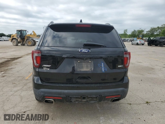 2016 Ford Explorer Sport with VIN 1FM5K8GT3GGC55558, listed as a Copart auction lot 65275645 with 143,314 mi miles and Clean title. Bid and sale history available at DreamBid. Image 6.