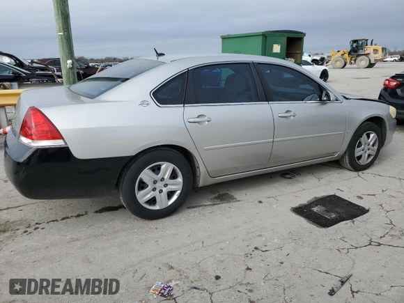 2006 Chevrolet Impala LS z VIN 2G1WB58K769173206, wystawiony jako Copart lot #85303964 z przebiegiem 278 620 mil mil oraz Czysty tytuł • Clean title. Historia ofert i sprzedaży dostępna na DreamBid. Obrazek 3.