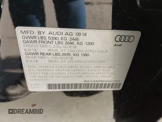 2015 Audi Q5 Premium Plus with VIN WA1LFAFP6FA047004, listed as a IAAI auction lot 42111071 with 83,576 mi miles and . Bid and sale history available at DreamBid. Image 9.