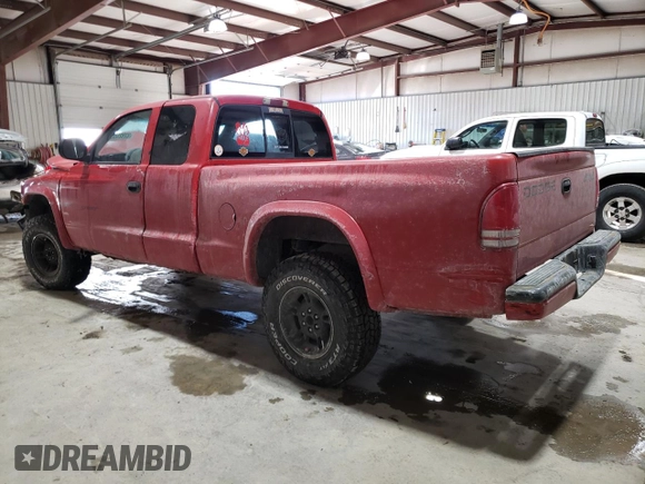 1999 Dodge Dakota SLT with VIN 1B7GG22X8XS314588, listed as a Copart auction lot 87926555 with 204,208 mi miles and Salvage Title. Bid and sale history available at carsss.com. Image 2.