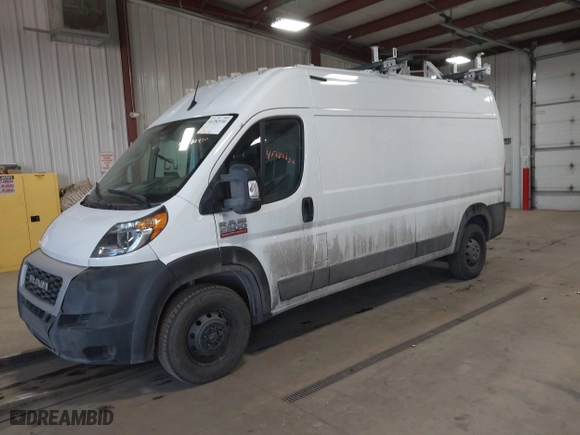 2022 Ram ProMaster Cargo Van with VIN 3C6LRVDG8NE123557, listed as a IAAI auction lot 41782930 with 55,967 mi miles. Bid and sale history available at carsss.com. Image 17.