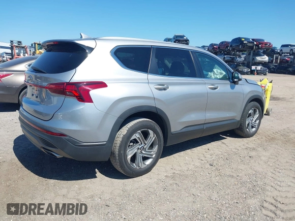 2021 Hyundai Santa Fe SE with VIN 5NMS14AJ7MH320491, listed as a IAAI auction lot 41773594 with 98,440 mi miles. Bid and sale history available at carsss.com. Image 4.