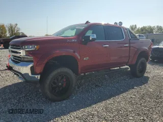 2020 Chevrolet Silverado 1500 LTZ with VIN 1GCUYGEL6LZ104384, listed as a Copart auction lot 74450304 with 76,305 mi miles and Salvage Title. Bid and sale history available at DreamBid. Image 1.