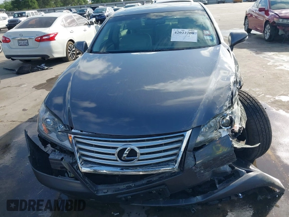 2012 Lexus ES with VIN JTHBK1EG5C2485256, listed as a IAAI auction lot 42022200 with 117,675 mi miles. Bid and sale history available at carsss.com. Image 13.