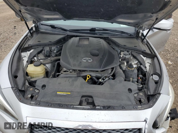 2016 Infiniti Q50 Premium with VIN JN1CV7AR8GM253769, listed as a Copart auction lot 45997325 with 57,800 mi miles and Salvage Title. Bid and sale history available at DreamBid. Image 11.