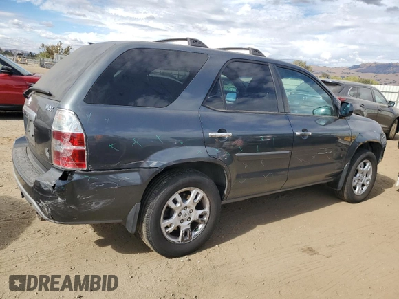 2006 Acura MDX Touring with VIN 2HNYD18696H512036, listed as a Copart auction lot 70642334 with 185,351 mi miles and Salvage Title. Bid and sale history available at carsss.com. Image 3.