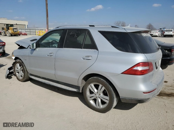 2012 Mercedes-Benz M-Class ML 350 with VIN 4JGDA5HB1CA002528, listed as a Copart auction lot 49249375 with NaN miles and Clean Title. Bid and sale history available at carsss.com. Image 2.