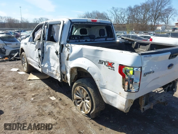 2017 Ford F-150 XL with VIN 1FTEW1EF6HKE43891, listed as a IAAI auction lot 41662152 with 75,950 mi miles. Bid and sale history available at carsss.com. Image 3.