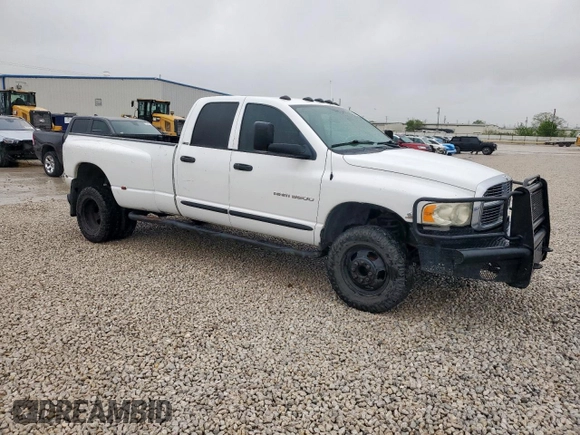 2005 Dodge 3500 SLT with VIN 3D7MS48C55G827132, listed as a Copart auction lot 51147695 with 362,794 mi miles and Clean title. Bid and sale history available at DreamBid. Image 4.