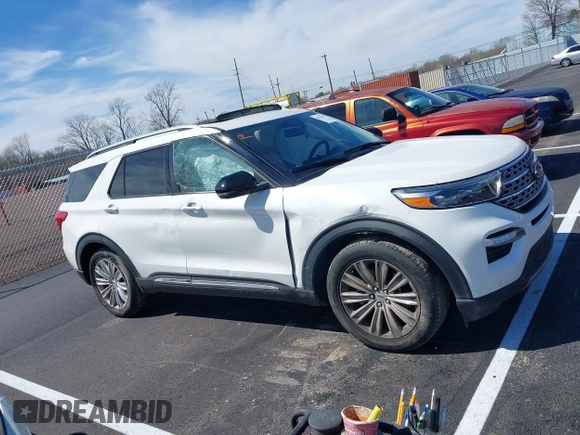 2021 Ford Explorer Limited with VIN 1FMSK7FH7MGC17885, listed as a IAAI auction lot 41812647 with 49,185 mi miles. Bid and sale history available at carsss.com. Image 13.