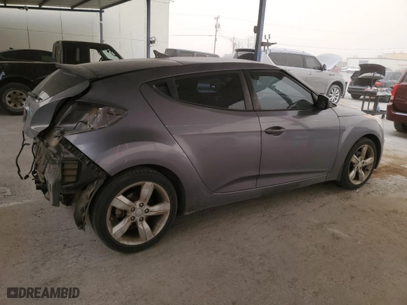 2015 Hyundai Veloster with VIN KMHTC6AD1FU245234, listed as a Copart auction lot 48057145 with 79,570 mi miles and Salvage Title. Bid and sale history available at carsss.com. Image 3.