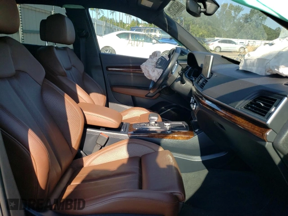 2018 Audi Q5 Premium Plus with VIN WA1BNAFY0J2040205, listed as a Copart auction lot 59352672 with 0 mi miles. Bid and sale history available at carsss.com. Image 5.