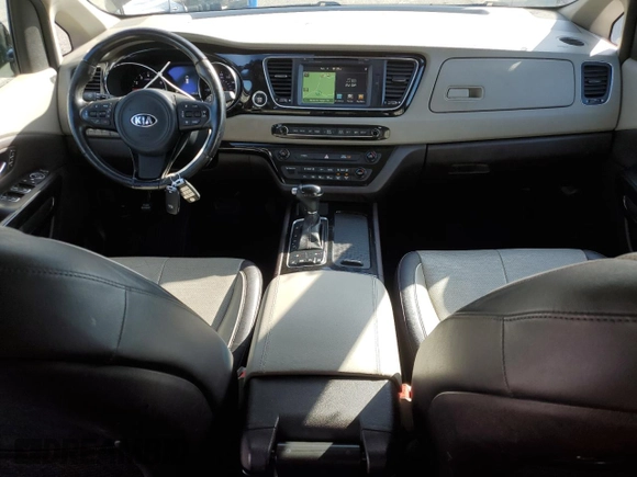 2015 Kia Sedona SX-L with VIN KNDME5C10F6037740, listed as a Copart auction lot 51162595 with 128,111 mi miles and Salvage Title. Bid and sale history available at DreamBid. Image 8.