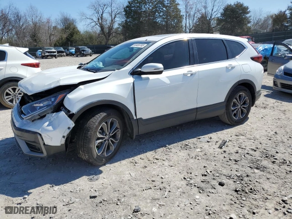 2021 Honda CR-V EX with VIN 7FARW1H59ME000358, listed as a Copart auction lot 50489765 with 61,247 mi miles and Salvage Title. Bid and sale history available at carsss.com. Image 1.