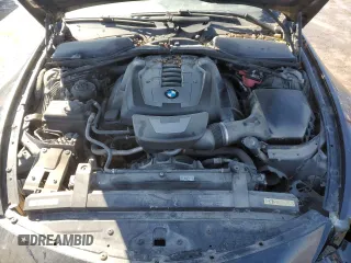 2007 BMW 6 Series 650i with VIN WBAEH13527CR46439, listed as a Copart auction lot 48445404 with 0 mi miles and Salvage Title. Bid and sale history available at carsss.com. Image 11.