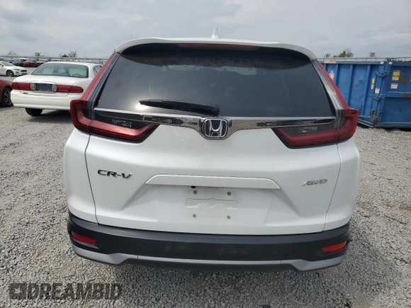 2022 Honda CR-V EX with VIN 7FARW2H52NE032060, listed as a Copart auction lot 53741865 with 42,488 mi miles and Salvage Title. Bid and sale history available at carsss.com. Image 6.