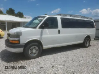 2012 Chevrolet Express Passenger 1LT z VIN 1GAZG1FG6C1144110, wystawiony jako Copart lot #56135025 z przebiegiem 145 093 mil mil oraz Szkody całkowita. Historia ofert i sprzedaży dostępna na DreamBid. Obrazek 1.