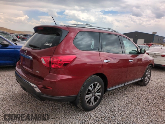 2018 Nissan Pathfinder S with VIN 5N1DR2MM4JC649716, listed as a Copart auction lot 63110105 with 69,966 mi miles and Salvage title. Bid and sale history available at DreamBid. Image 3.