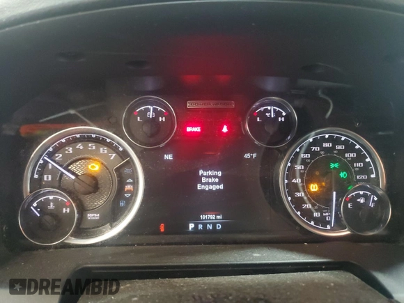2017 Ram 2500 Power Wagon with VIN 3C6TR5EJ7HG683766, listed as a Copart auction lot 85387884 with 101,792 mi miles and Salvage title. Bid and sale history available at DreamBid. Image 9.