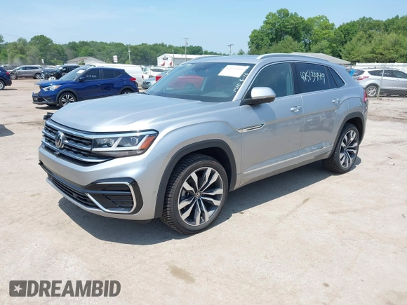 2021 Volkswagen Atlas SEL Premium R-Line with VIN 1V2FE2CA8MC235003, listed as a IAAI auction lot 42513449 with 44,466 mi miles and . Bid and sale history available at DreamBid. Image 17.