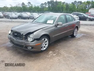 2009 Mercedes-Benz E Luxury 3.5L with VIN WDBUF87X09B418737, listed as a IAAI auction lot 42114852 with 93,014 mi miles. Bid and sale history available at carsss.com. Image 2.