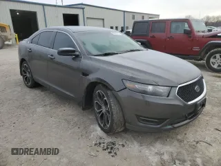 2015 Ford Taurus SHO with VIN 1FAHP2KT8FG158965, listed as a Copart auction lot 89404715 with 122,032 mi miles and Salvage Title. Bid and sale history available at DreamBid. Image 4.
