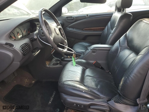 2000 Chrysler Sebring JXi with VIN 3C3EL55H3YT211480, listed as a Copart auction lot 70532014 with 143,610 mi miles and Salvage Title. Bid and sale history available at carsss.com. Image 7.