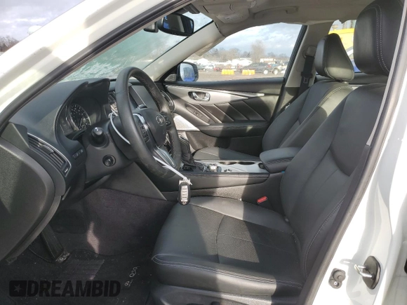 2022 Infiniti Q50 Luxe z VIN JN1EV7BR6NM340168, wystawiony jako Copart lot #44747675 z przebiegiem 33 653 mil mil oraz Szkoda całkowita • Salvage title. Historia ofert i sprzedaży dostępna na DreamBid. Obrazek 7.