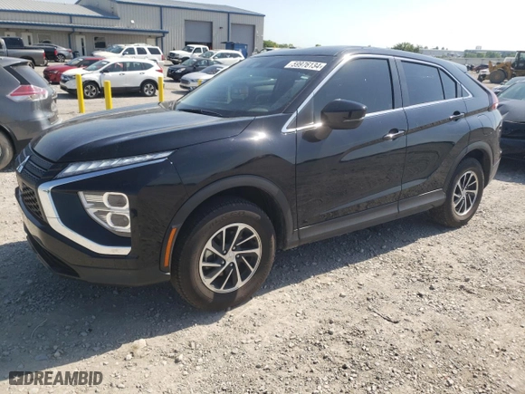 2023 Mitsubishi Eclipse Cross ES with VIN JA4ATUAA2PZ049792, listed as a Copart auction lot 59976134 with 12,446 mi miles and Salvage Title. Bid and sale history available at carsss.com. Image 1.