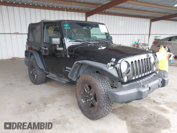 2015 Jeep Wrangler Sport with VIN 1C4AJWAG8FL550635, listed as a IAAI auction lot 42116285 with 111,782 mi miles. Bid and sale history available at carsss.com. Image 1.