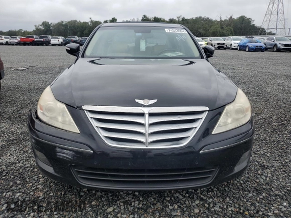 2009 Hyundai Genesis with VIN KMHGC46F19U045202, listed as a Copart auction lot 74543594 with 135,170 mi miles and Salvage Title. Bid and sale history available at carsss.com. Image 5.