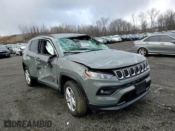 2023 Jeep Compass Latitude with VIN 3C4NJDBN7PT508868, listed as a Copart auction lot 85953644 with 19,083 mi miles and Salvage Title. Bid and sale history available at DreamBid. Image 12.