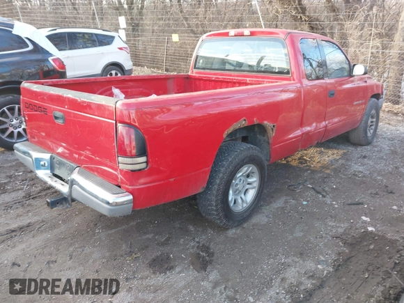 2001 Dodge Dakota Sport with VIN 1B7GL22N11S297957, listed as a IAAI auction lot 41244056 with 193,671 mi miles. Bid and sale history available at carsss.com. Image 4.