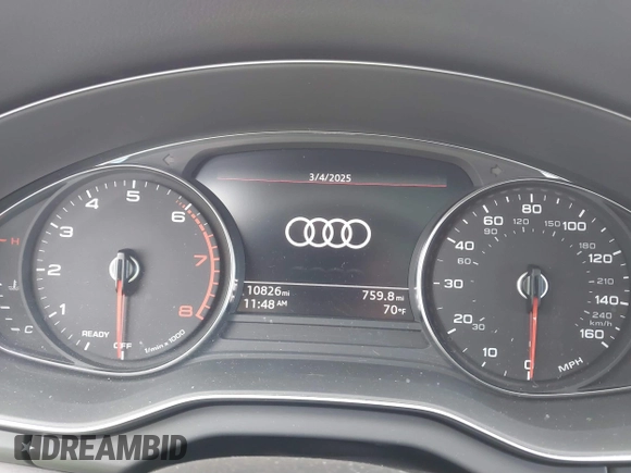 2024 Audi Q5 S line Premium with VIN WA1GAAFY4R2014543, listed as a IAAI auction lot 41704011 with 10,826 mi miles and . Bid and sale history available at DreamBid. Image 7.