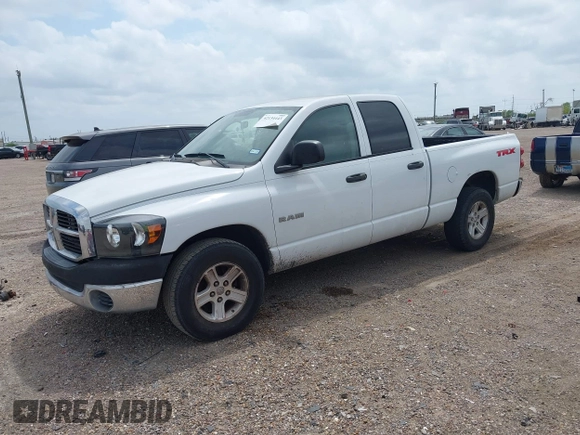 2008 Dodge Ram 1500 SLT with VIN 1D7HA18N48S612035, listed as a IAAI auction lot 42134443 with 208,780 mi miles. Bid and sale history available at carsss.com. Image 2.