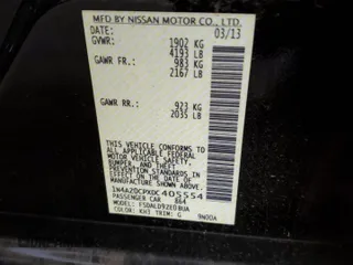 2013 Nissan LEAF SL with VIN 1N4AZ0CPXDC405554, listed as a Copart auction lot 52554505 with 65,153 mi miles and Clean Title. Bid and sale history available at DreamBid. Image 12.