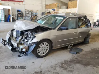 2004 Honda Civic LX with VIN 2HGES16514H548598, listed as a Copart auction lot 53430835 with 207,102 mi miles and Salvage Title. Bid and sale history available at carsss.com. Image 1.
