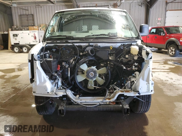 2024 GMC Savana Cargo Van with VIN 1GTW7AFP1R1233599, listed as a Copart auction lot 49504615 with 0 mi miles and Salvage Title. Bid and sale history available at carsss.com. Image 5.