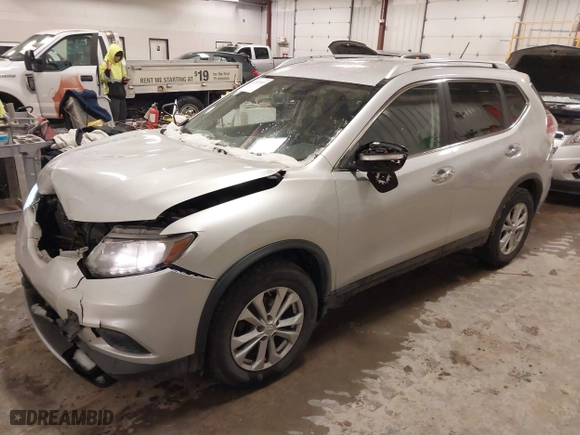 2015 Nissan Rogue S with VIN KNMAT2MV9FP558345, listed as a IAAI auction lot 41530855 with 128,387 mi miles. Bid and sale history available at carsss.com. Image 17.